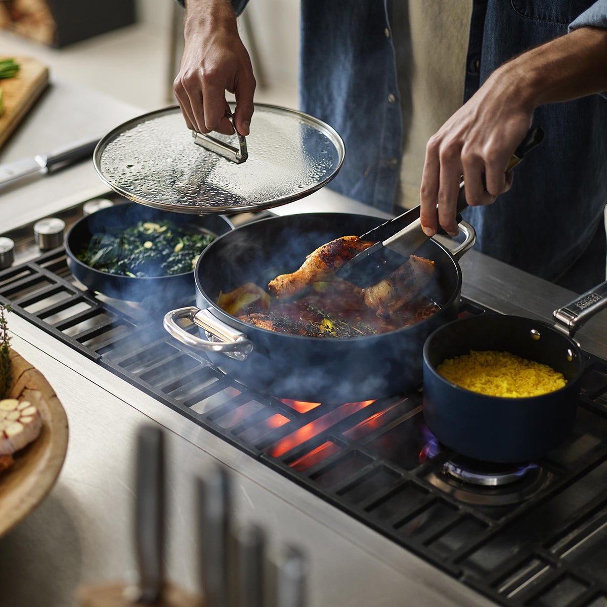 Joseph Joseph Space Ceramic Non-Stick 10-Piece Cookware Set | The